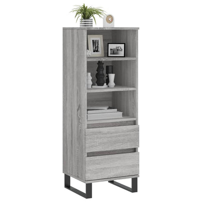 Highboard Grey Sonoma 40x36x110 cm Engineered Wood