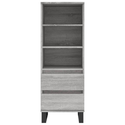 Highboard Grey Sonoma 40x36x110 cm Engineered Wood