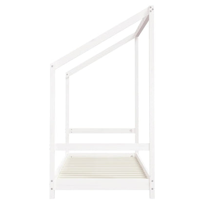 Kids Bed Frame White 80x200 cm Solid Wood Pine