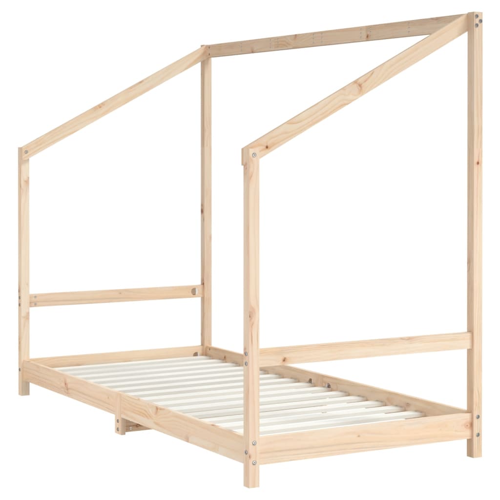 Kids Bed Frame 90x190 cm Solid Wood Pine