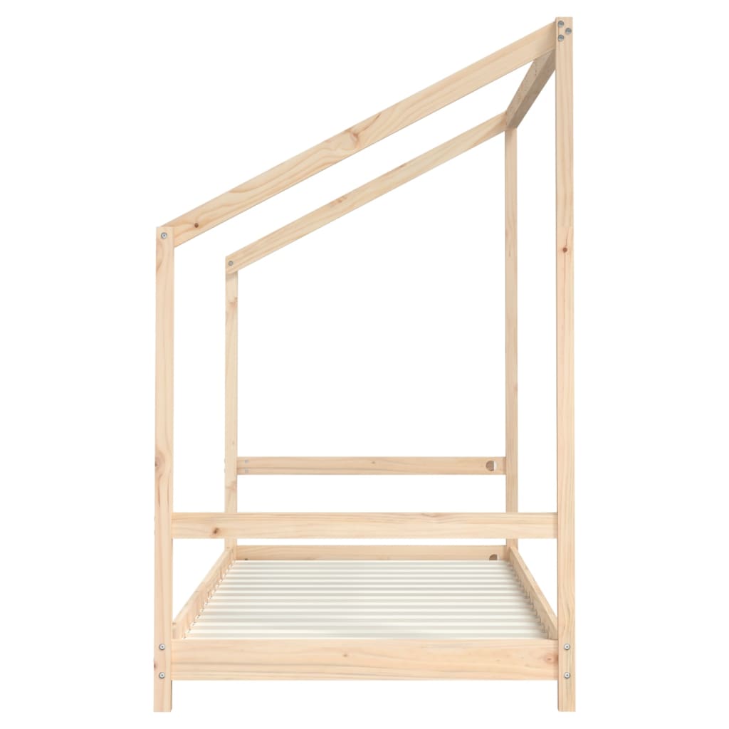 Kids Bed Frame 90x190 cm Solid Wood Pine