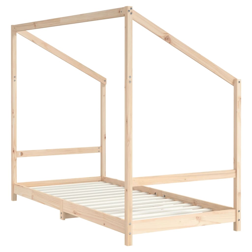 Kids Bed Frame 90x190 cm Solid Wood Pine