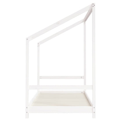 Kids Bed Frame White 90x190 cm Solid Wood Pine