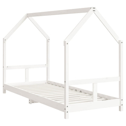 Kids Bed Frame White 80x200 cm Solid Wood Pine