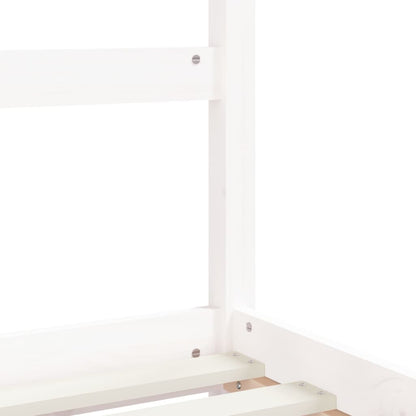 Kids Bed Frame White 80x200 cm Solid Wood Pine