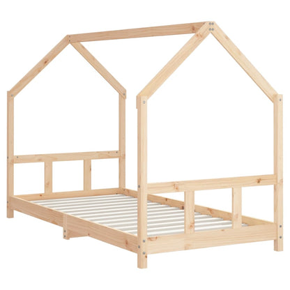 Kids Bed Frame 90x200 cm Solid Wood Pine