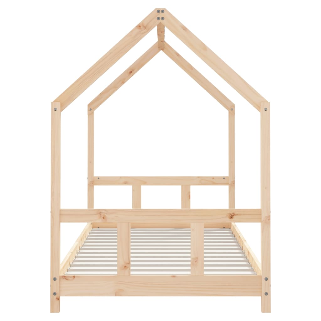 Kids Bed Frame 90x200 cm Solid Wood Pine