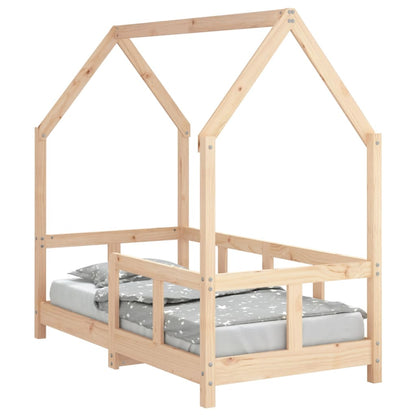 Kids Bed Frame 70x140 cm Solid Wood Pine