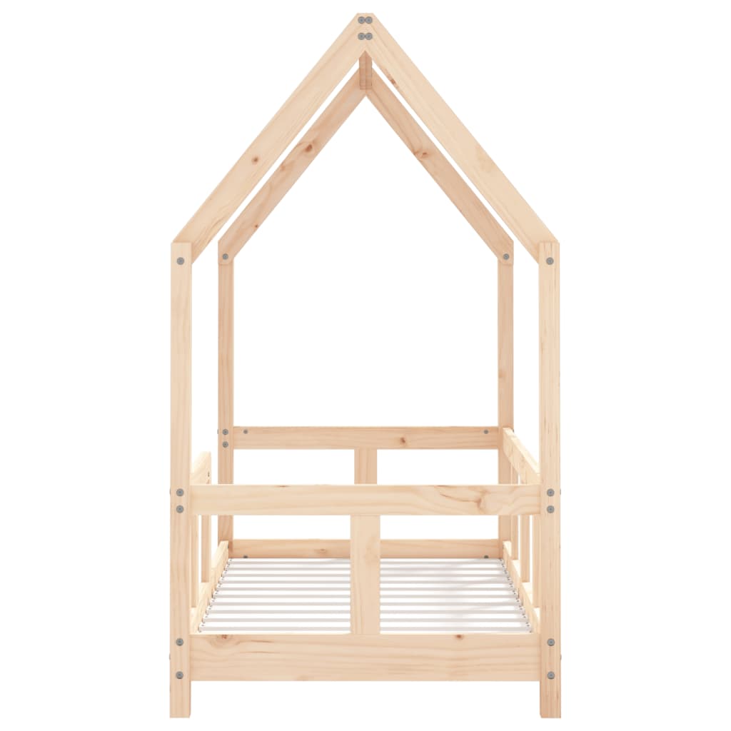 Kids Bed Frame 70x140 cm Solid Wood Pine