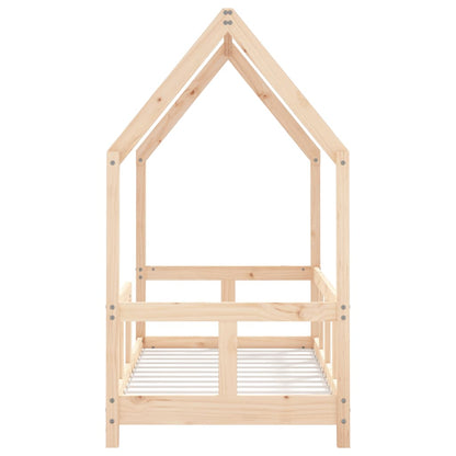 Kids Bed Frame 70x140 cm Solid Wood Pine