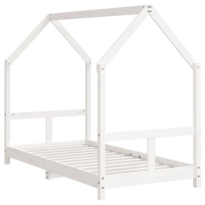 Kids Bed Frame White 80x160 cm Solid Wood Pine