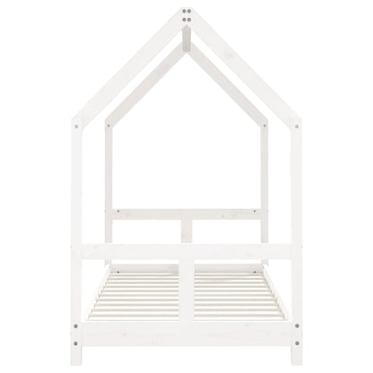 Kids Bed Frame White 80x160 cm Solid Wood Pine