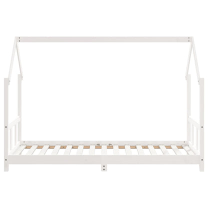 Kids Bed Frame White 90x190 cm Solid Wood Pine