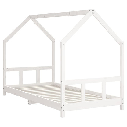 Kids Bed Frame White 90x190 cm Solid Wood Pine