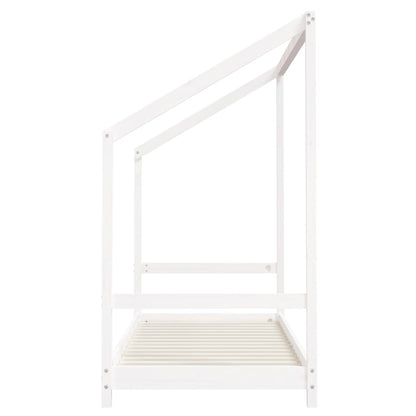 Kids Bed Frame White 2x(80x200) cm Solid Wood Pine