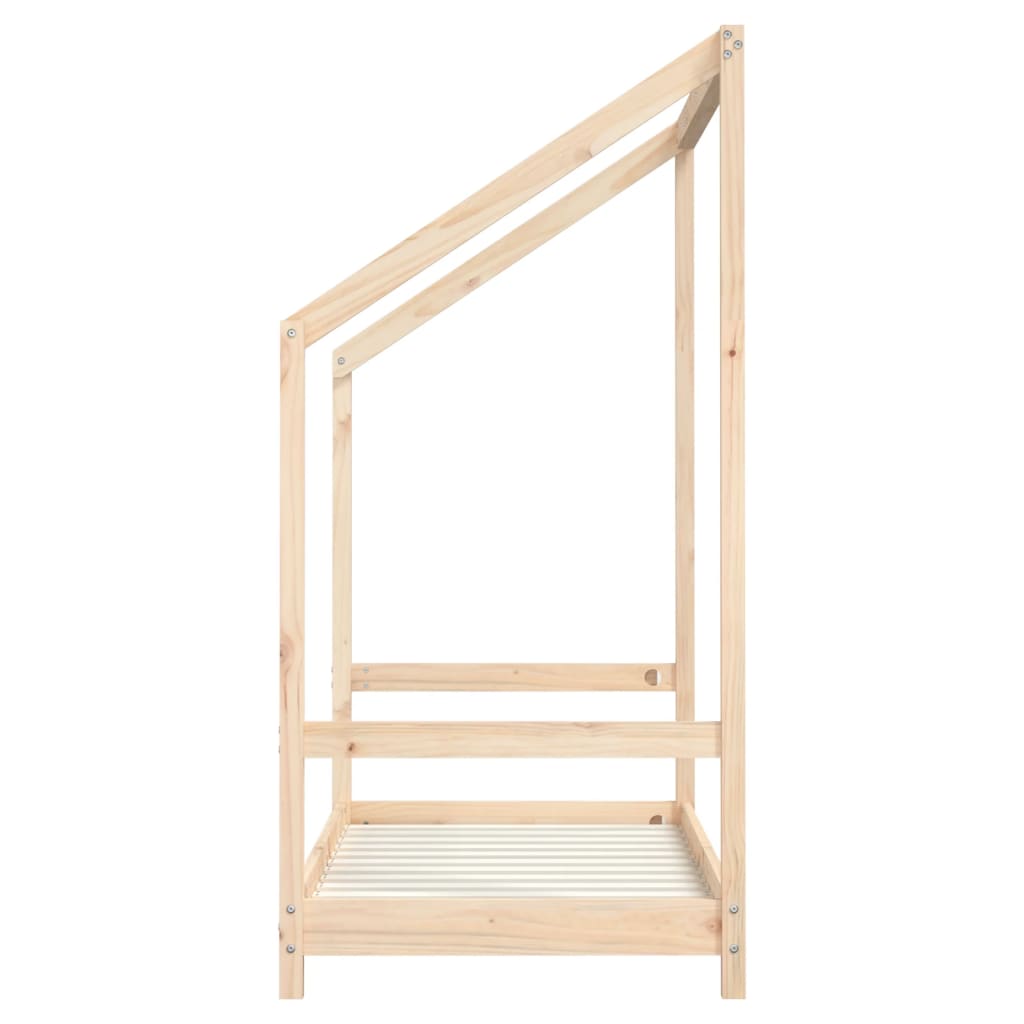 Kids Bed Frame 2x(70x140) cm Solid Wood Pine