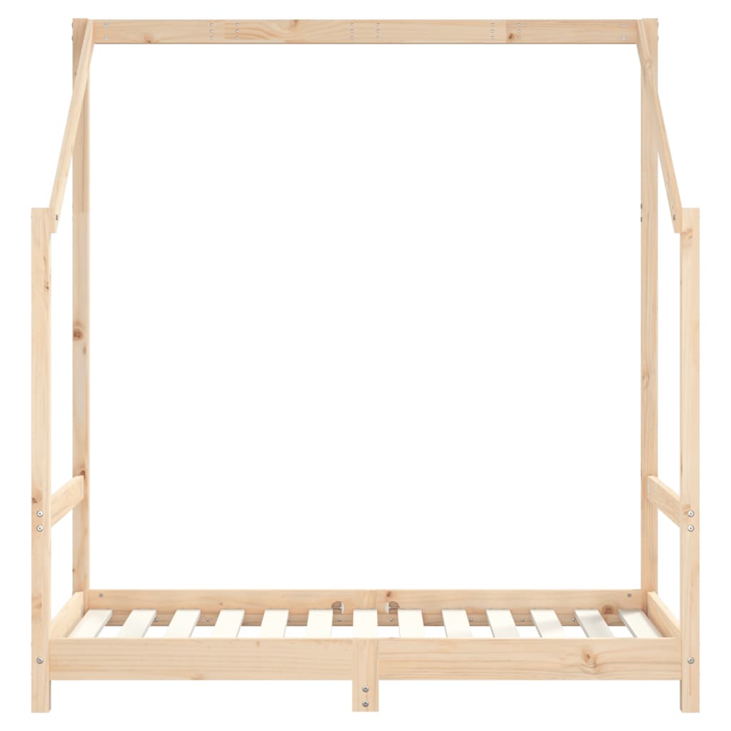 Kids Bed Frame 2x(70x140) cm Solid Wood Pine