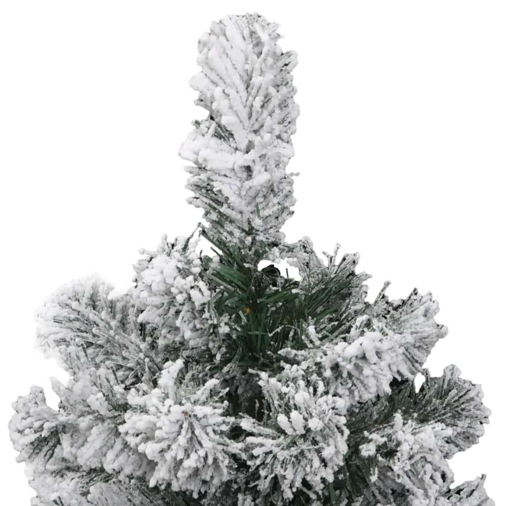 Artificial Hinged Christmas Tree with Flocked Snow 120 cm