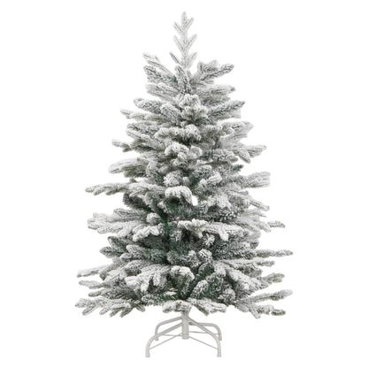 Artificial Hinged Christmas Tree with Flocked Snow 120 cm