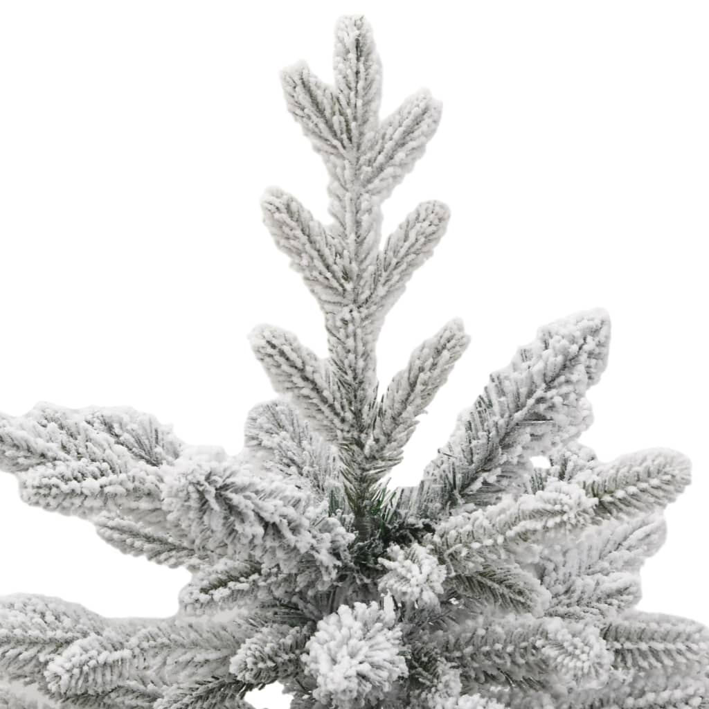 Artificial Hinged Christmas Tree with Flocked Snow 120 cm