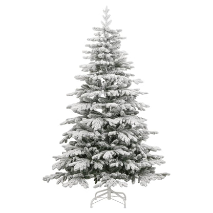 Artificial Hinged Christmas Tree with Flocked Snow 180 cm