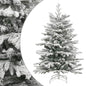 Artificial Hinged Christmas Tree with Flocked Snow 240 cm