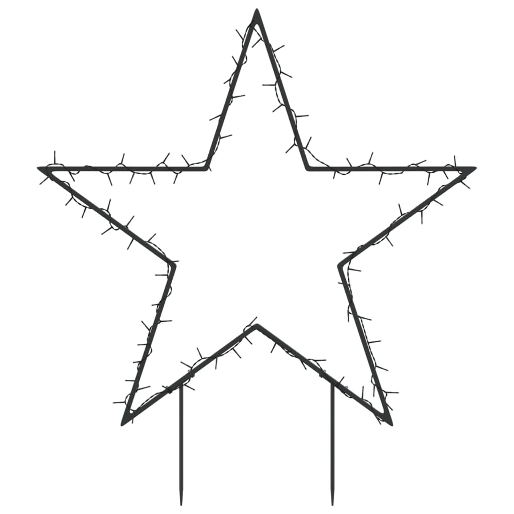 Christmas Light Decoration with Spikes Star 80 LEDs 60 cm