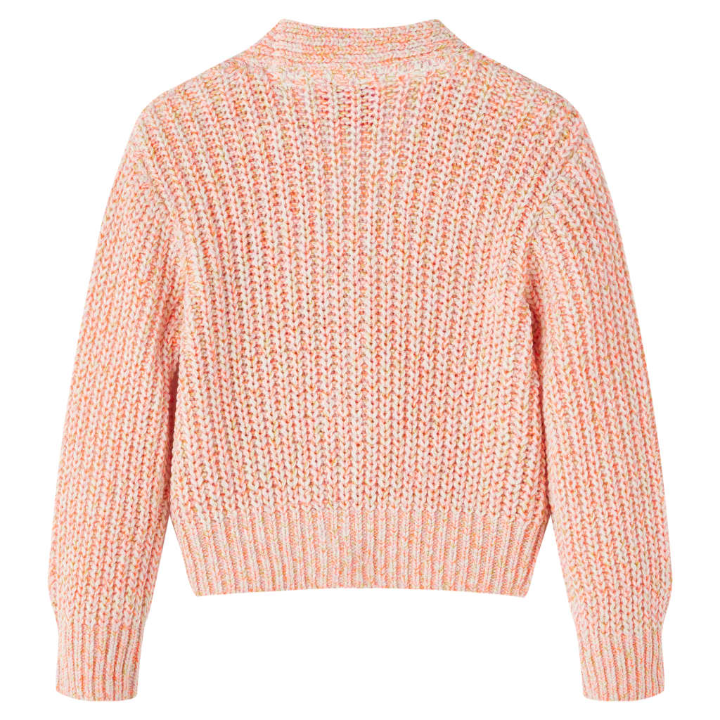 Kids' Cardigan Knitted Mixed Pink 128