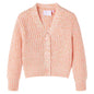 Kids' Cardigan Knitted Mixed Pink 140