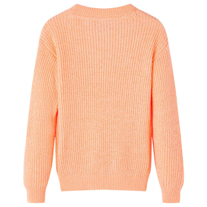 Kids' Sweater Knitted Bright Orange 92