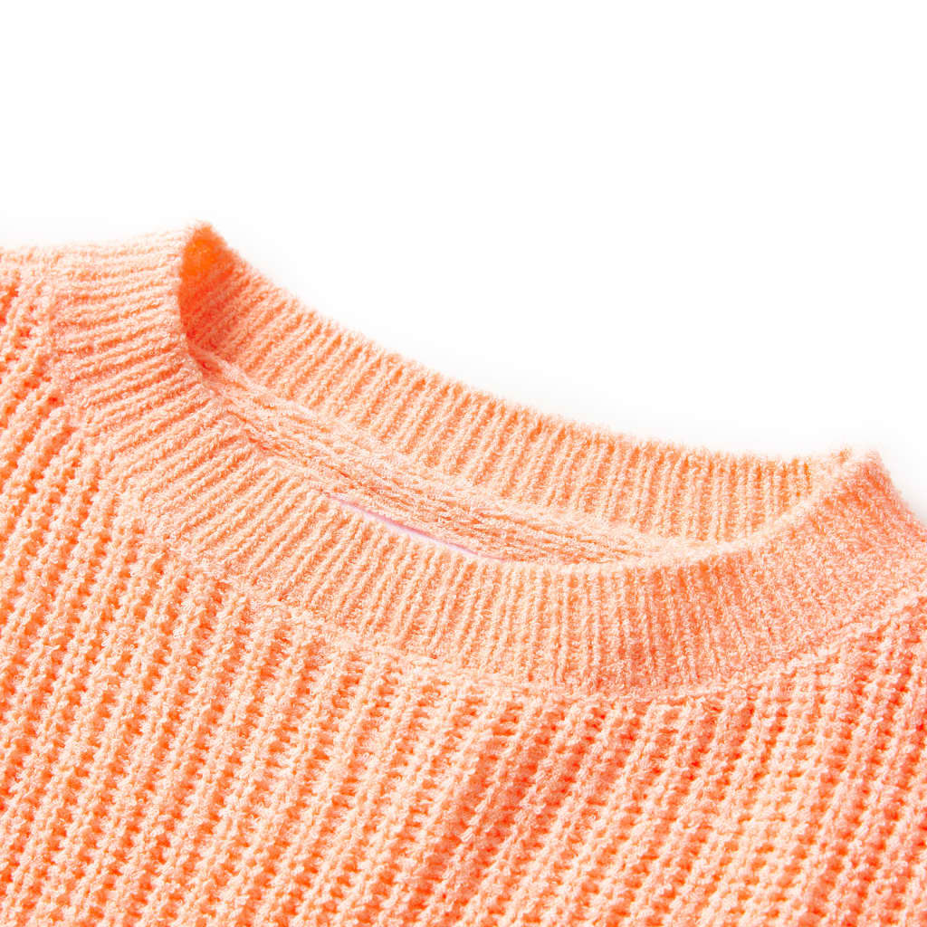 Kids' Sweater Knitted Bright Orange 92