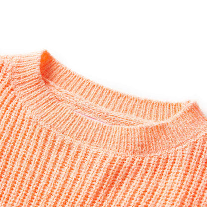 Kids' Sweater Knitted Bright Orange 92