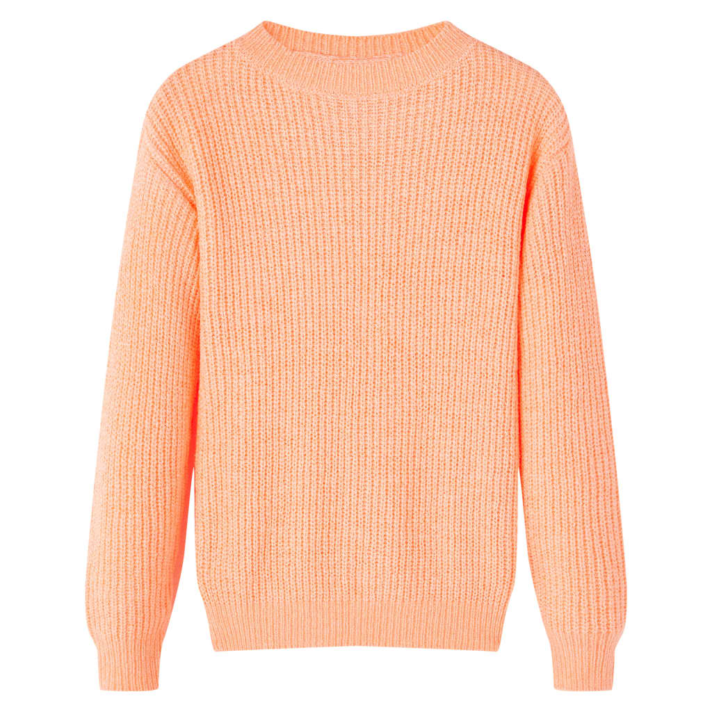 Kids' Sweater Knitted Bright Orange 104