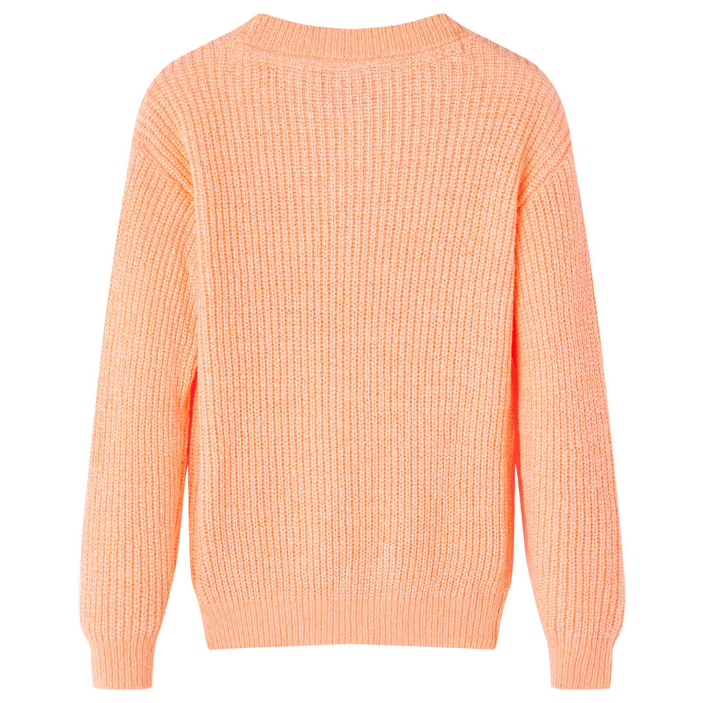 Kids' Sweater Knitted Bright Orange 104