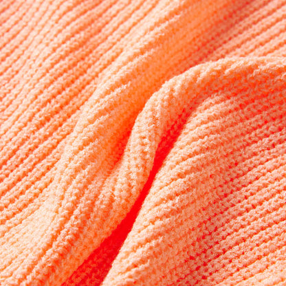 Kids' Sweater Knitted Bright Orange 128