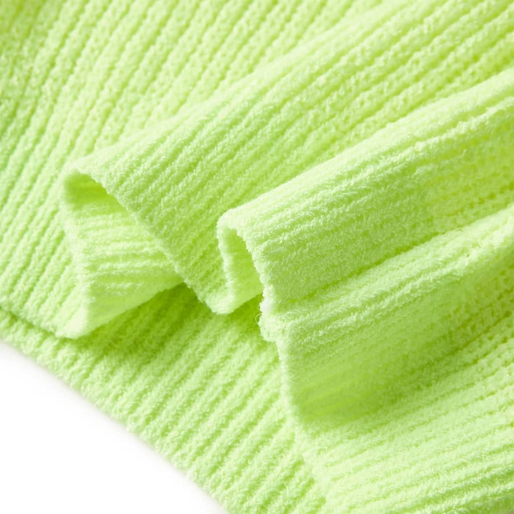 Kids' Sweater Knitted Neon Yellow 104