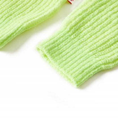 Kids' Sweater Knitted Neon Yellow 116