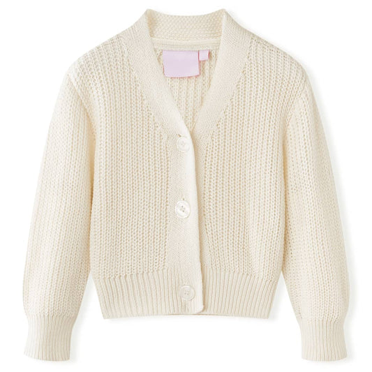 Kids' Cardigan Knitted Snow White 116