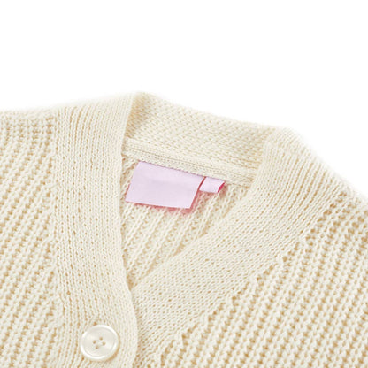 Kids' Cardigan Knitted Snow White 128