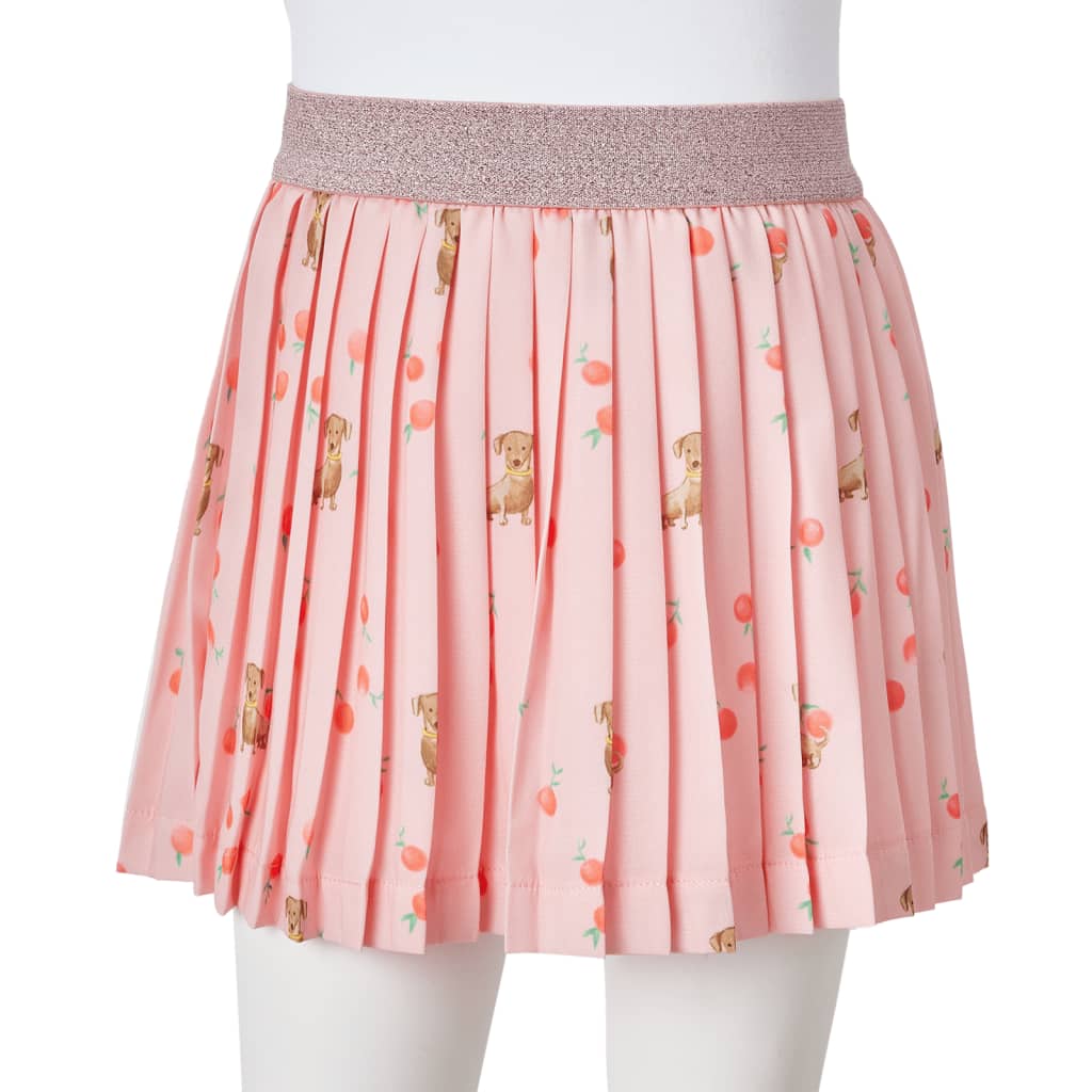 Kids' Pleated Skirt Light Orange 116