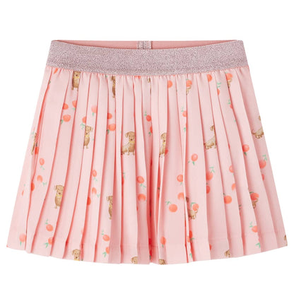 Kids' Pleated Skirt Light Orange 140