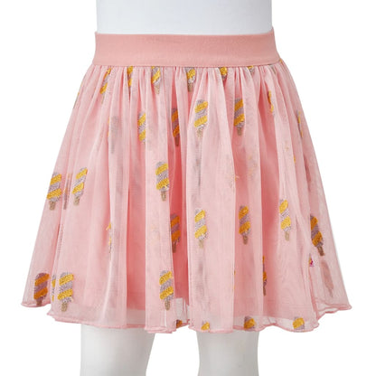 Kids' Skirt with Tulle Light Pink 128