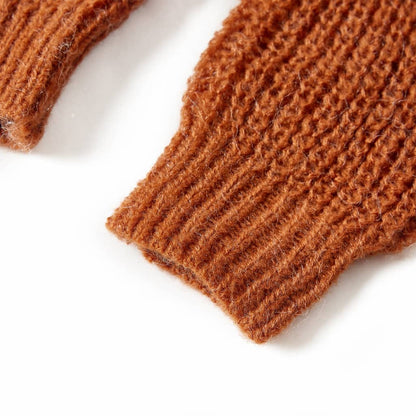 Kids' Sweater Knitted Cognac 92