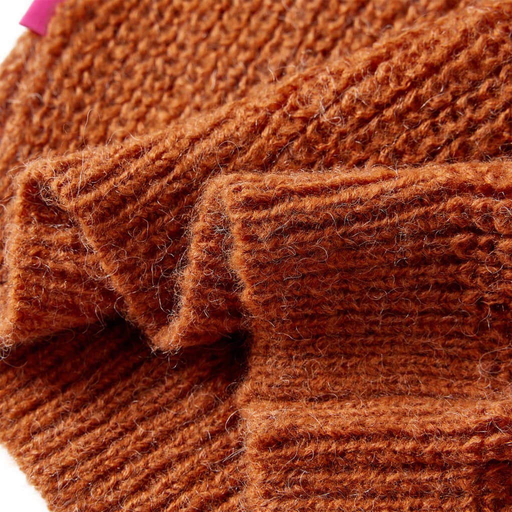 Kids' Sweater Knitted Cognac 92