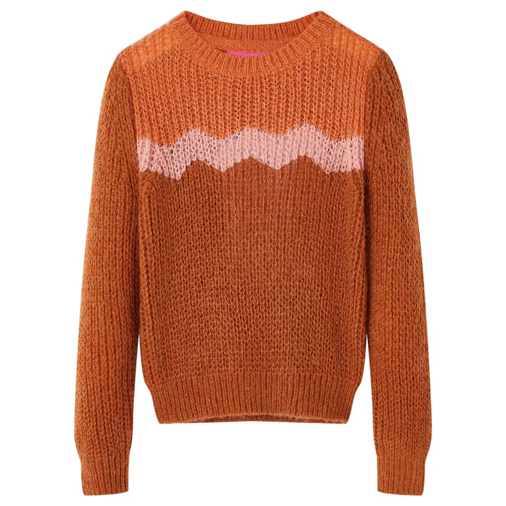 Kids' Sweater Knitted Cognac 104