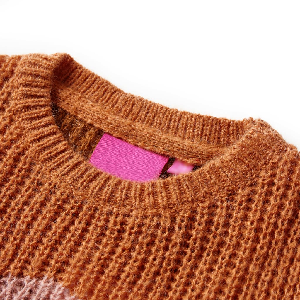 Kids' Sweater Knitted Cognac 104