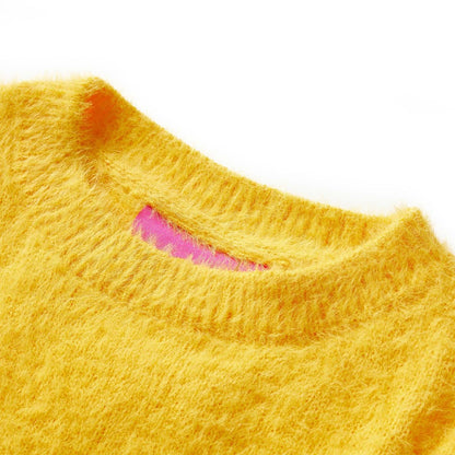 Kids' Sweater Knitted Dark Ochre 104