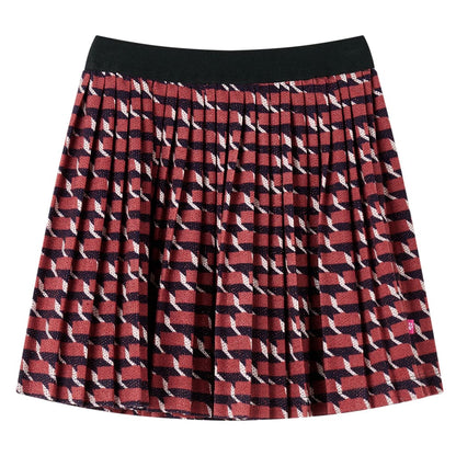 Kids' Pleated Skirt with Glitter Navy 92