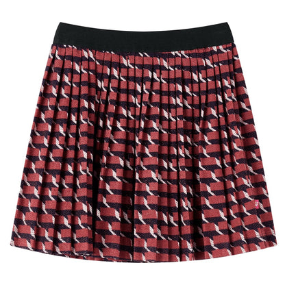 Kids' Pleated Skirt with Glitter Navy 116