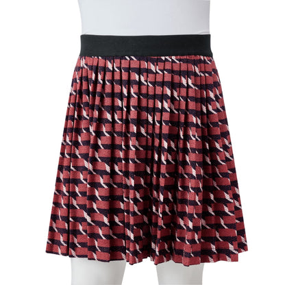 Kids' Pleated Skirt with Glitter Navy 116